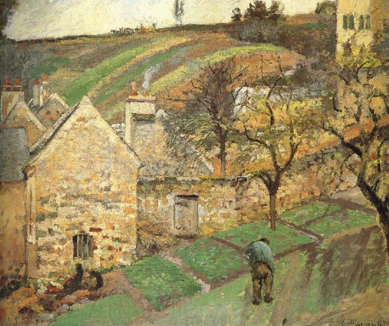 Camille Pissarro Hill Norge oil painting art